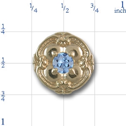 81018 Aquamarine Bracelet Slide 